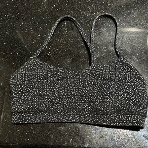 Lulu lemon Black and White Patterned Sports Bra